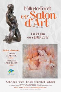 affiche_salon d'art Milly-la-Forêt_2017